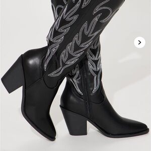 Black Western Ankle Boots